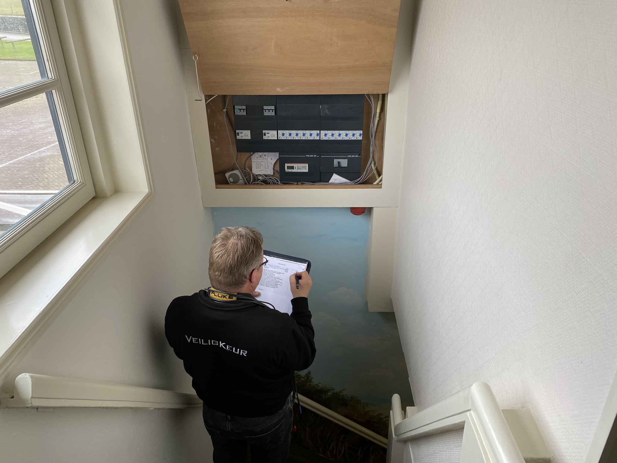 Inspectie van elektrische installatie in medische ruimte